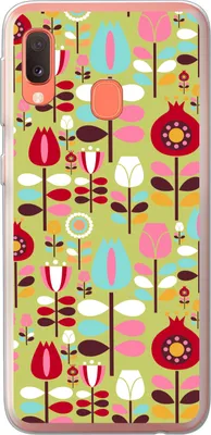 Produktbild von MuchoWow® Handyhülle Schutzhülle Hülle für Telefoonhoesje Samsung Galaxy A20e Muster - Blumen - Farben Silikon Softcase Handy Hülle - Abdeckung