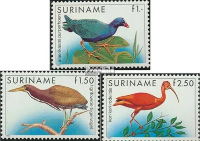 Produktbild von Briefmarken Suriname 1985 Mi 1146-1148 (kompl.Ausg.) postfrisch Vögel