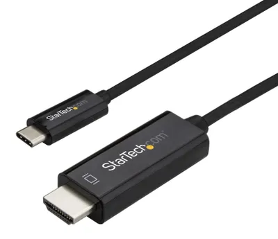 Produktbild von StarTech.com USB-C auf HDMI Kabel 1m – 4K 60Hz, Schwarz (CDP2HD1MBNL)