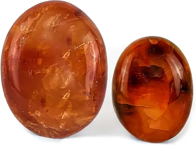 Imagen del producto de Piedras de carneliana natural para masaje y meditación, 2 unidades, accesorios para bienestar