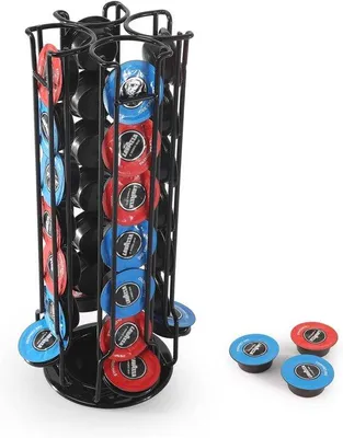Produktbild von Famanu Kapselhalter für 28 Kapseln - drehbar, antirutsch, schwarz