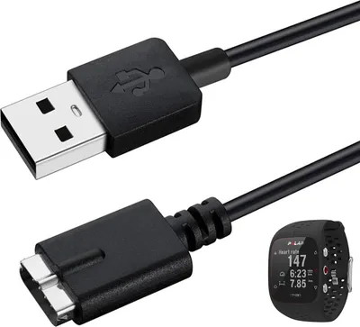 Image de Câble compatible avec Polar M430 - Adaptateur de charge USB de rechange pour smartwatches Phonillico®