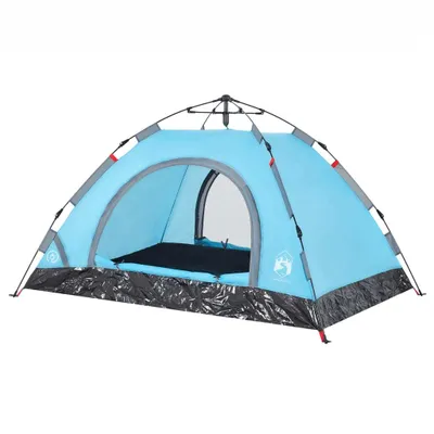 Image de vidaXL Tente de camping 2 personnes bleue Quick Release