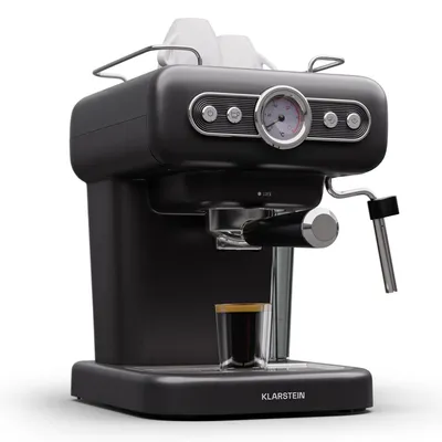 Obrázek produktu pro Klarstein, mini espresso kávovar s portafiltrem, napěňovač mléka, 950 W, 1,2 l