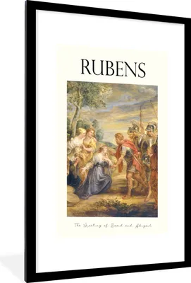Produktbild von MuchoWow® Gerahmtes Poster Malerei - Alte Meister - Rubens 60x90 cm - Poster mit Schwarzem Bilderrahmen Wandposter Rahmen Foto Bilder - Dekoration - Wandposter Wohnzimmer - Hochwertig