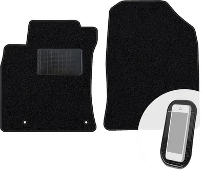 Produktbild von moto-MOLTICO Vorne Fußmatten Auto Velours Autoteppiche Schwarz Automatten Set 2-teilig passend für Kia Ceed III ab 2018