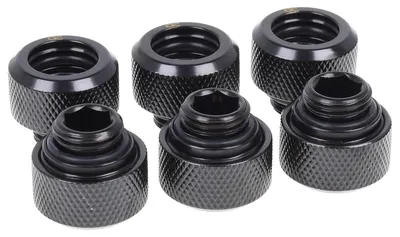 Zdjęcie produktu dla Alphacool 8748642, Mosiądz, Czarny, 1/4", Męska/Żeńska, 16 mm, 2,1 cm