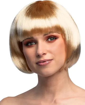 Obrázek produktu pro Hladká paruka typu bob, zábavná paruka, blond – univerzální velikost