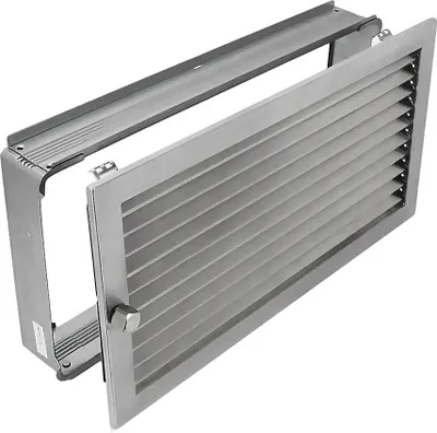 Produktbild von Warmluftgitter WG 4523 ES Edelstahl matt 450 x 230mm Lüftungsgitter Abluftgitter