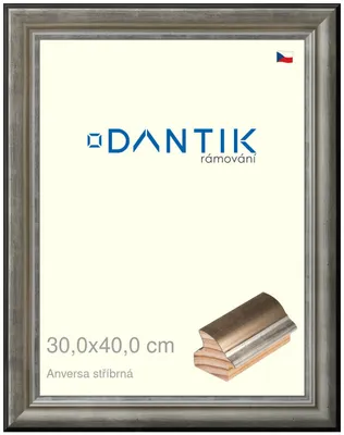 Obrázek produktu pro DANTIK rámeček 30x40 | ANIVERSA stříbrná (Plexi Čiré)