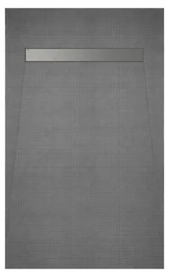 Image de Receveur De Douche A Carreler 90X140Cm Recoupable Avec Bonde Caniveau