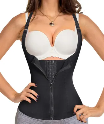 Immagine prodotto di Canottiera modellante per donna, con controllo dell'addome e cintura regolabile, colore nero, taglia 3XL
