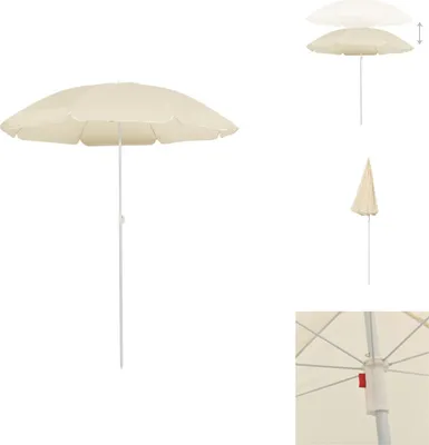 Produktbild von vidaXL Sonnenschirm mit Stahlmast Sandfarben 180 cm - Sonnenschirme & Sonnenschutze
