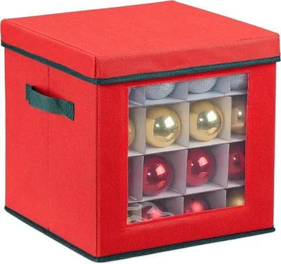 Produktbild von Kerstballen-Opbergsystem aus Holz