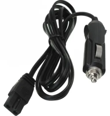 Kühlbox-Kabelstecker 2m 12V DC 2-Pin Ersatzkabel schwarz