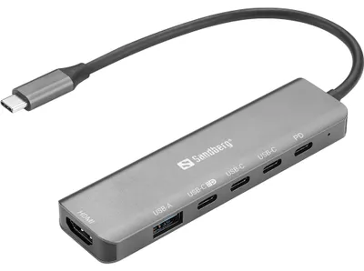 Produktbild von SANDBERG USB-C 6-in-1mediaDock