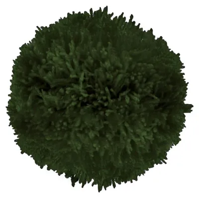 2 Bommeln / Wollbommeln / Pompons, 10cm grün dunkelgrün