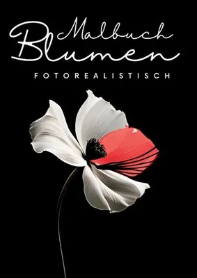 Produktbild von Malbuch Blumen Fotorealistisch