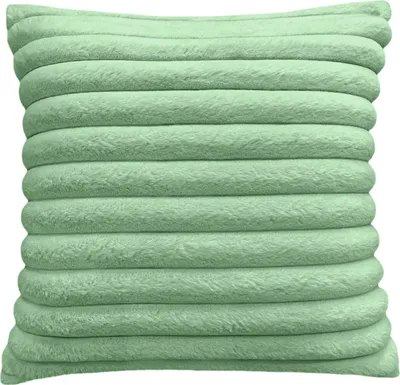 Produktbild von Domarex Eleganter Kissenbezug 45x45 cm aus weichem Material mit Fellstruktur – Dekorativ - Ideal für Wohnzimmer, Schlafzimmer - Grün