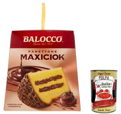 Produktbild von Balocco Italian Gourmet Panettone MAXICIOK 1 x 800g mit Zartbitter-Schokocreme