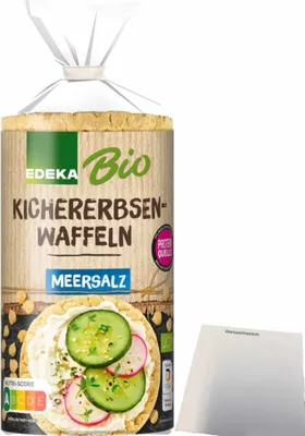 Produktbild von Edeka Kichererbsen-Waffel mit Reis High Protein (100g Packung) + usy Block