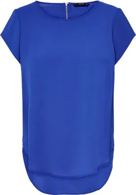 Produktbild von ONLY 15142784, Top (Kleidung), Erwachsener, Weiblich, Blau, Blue / Surf The Web, Kurzärmel