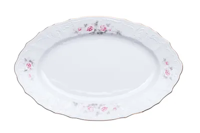 Produktbild von Thun 1794 Ovale Bernadotte, 34 cm, Rosetten mit Goldlinie, Thun
