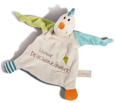 Produktbild von NICI Schmusetuch Drache Draguli ‚Kleiner Drachenzähmer´ 25x25cm – Schnuffeltuch
