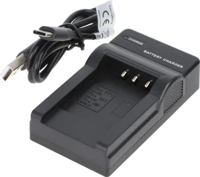 Produktbild von USB Ladegerät kompatibel für Nikon EN-EL19, Pentax D-LI88 und Sanyo DB-L80