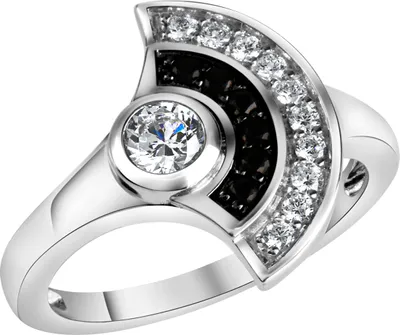 Produktbild von V Ring 925/- Sterling Silber weiß 052 (16,6) Zirkonia weiß 341270058