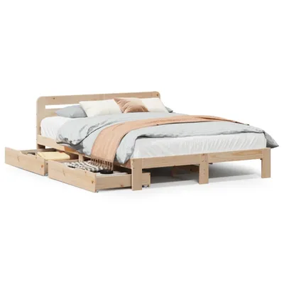 Obrázek produktu pro Postel bez matrace 135 x 190 cm masivní borovice