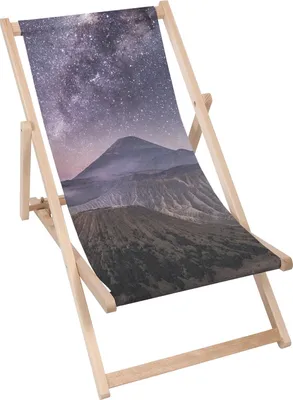 Immagine prodotto di Sdraio Dreamroots pieghevole in legno fino a 130 kg, sdraio pieghevole con regolazione dell'inclinazione dello schienale in 3 fasi, Vulcano