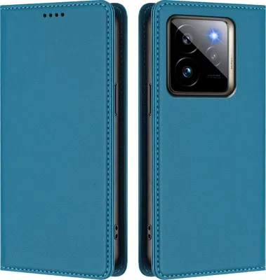 Produktbild von Handyhülle für Realme GT 7 Pro, Kunstleder Klapphülle Stoßfeste Magnetische Hülle mit Ständer Blau