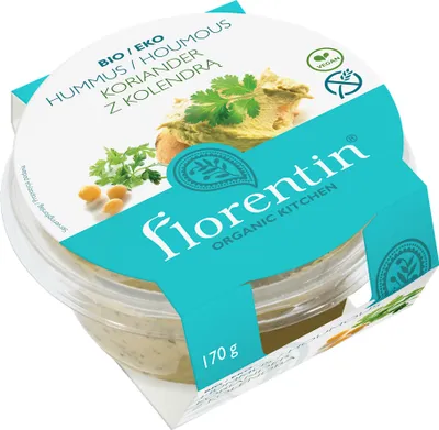 Produktbild von GLUTENFREIERHUMMUS MIT KORANDER 170 g - FLORENTIN