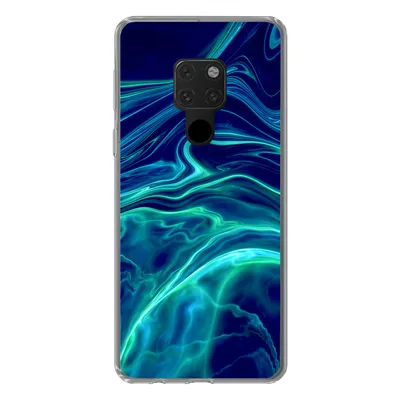 Produktbild von MuchoWow® Handyhülle Schutzhülle Hülle für Huawei P40 Lite Abstrakt - Wellen - Design Silikon Softcase Handy Hülle - Handy