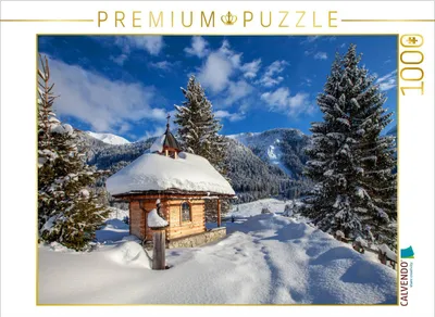 Produktbild von CALVENDO Puzzle Die Gnadenalm Kapelle | 1000 Teile Lege-Größe 64x48cm Foto-Puzzle für glückliche Stunden