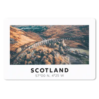 Produktbild von MuchoWow® Schreibtischunterlage Schottland - Aussicht - Fluss 60x40 cm - XXL Mauspad - Großes Mauspad