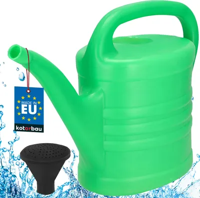Obrázek produktu pro KOTARBAU® Konev 5 l Konev na květiny pro zahradu a domácnost s odnímatelnou sprškou Zalévání rostlin pro venkovní i vnitřní použití Plastová, zelená