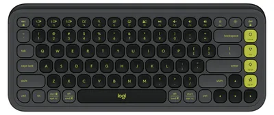 Produktbild von Logitech POP ICON KEYS, Mini, Kabellos, Bluetooth, Scherenschalter, QWERTY, Graphit