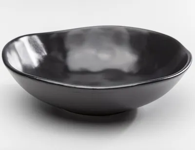 Zdjęcie produktu dla Kare Teller Tief, organiczna czarna miska, 22 cm