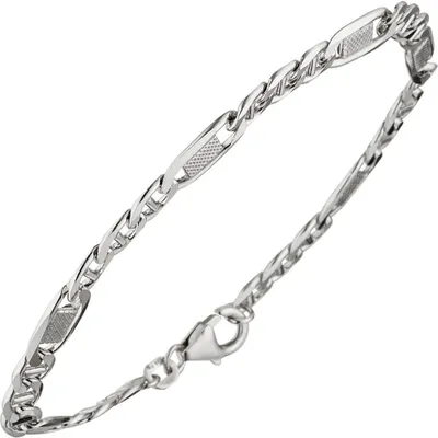 Produktbild von 5,2mm Panzersteg-Armband Armkette Armschmuck aus 925 Silber 21cm