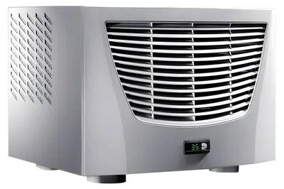 Produktbild von Rittal Blue e, IP34, IP54, Stahl, Grau, 597 mm, 380 mm, 417 mm
