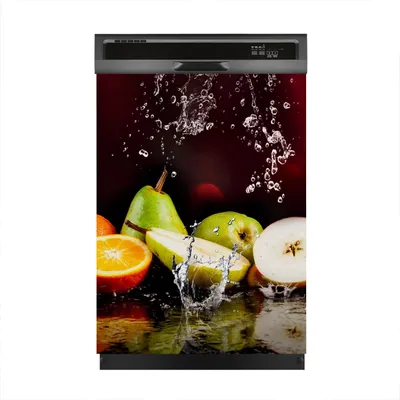 Produktbild von Magnete Dekorative 60x80 cm Küche Magnetmatte Spülmaschine - Birnen Äpfel Obst