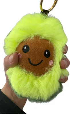 Produktbild von SOMA Plüsch Avocado Schlüsselanhänger XXL 15 cm Lebensmittel Spielzeug Kuschel-Tier Plüsch-Tier Toy Früchte grün