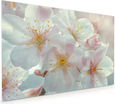 Produktbild von Küchenrückwand Spritzschutz Glas mit Motiv Kirschblüten Zauber 40 x 40 cm