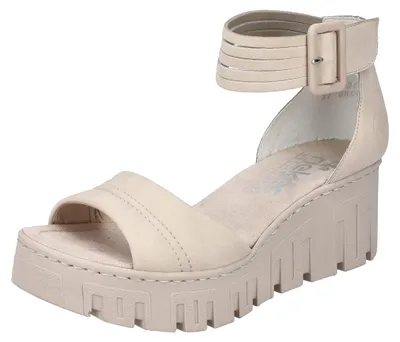 Produktbild von Rieker Morelia Damenschuhe Sandalen Flach Beige Freizeit