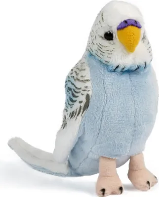 Produktbild von Living Nature Plüschtier blauer Wellensittich mit Sound Kuscheltier
