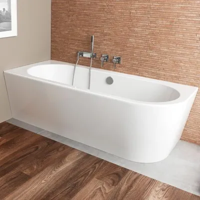 Produktbild von Steinkamp Living Eckbadewanne 180 x 80 cm mit Schürze rechts, inkl. Ab- und Überlaufgarnitur M5