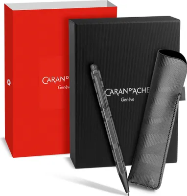 Produktbild von Caran d-Ache Ecridor, Clip, Clip-on-Einziehkugelschreiber, Nachfüllbar, Schwarz, 1 Stück(e), Medium