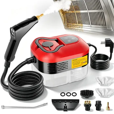 Immagine prodotto di Pulitore a vapore portatile - Pulitore a vapore - Vapore a 105 °C - 2500 W - 1,2 litri - 6 modalità